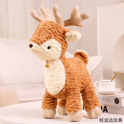 圣诞小鹿公仔趣味圣诞树儿童玩具玩偶娃娃可爱安抚软毛绒节日礼物